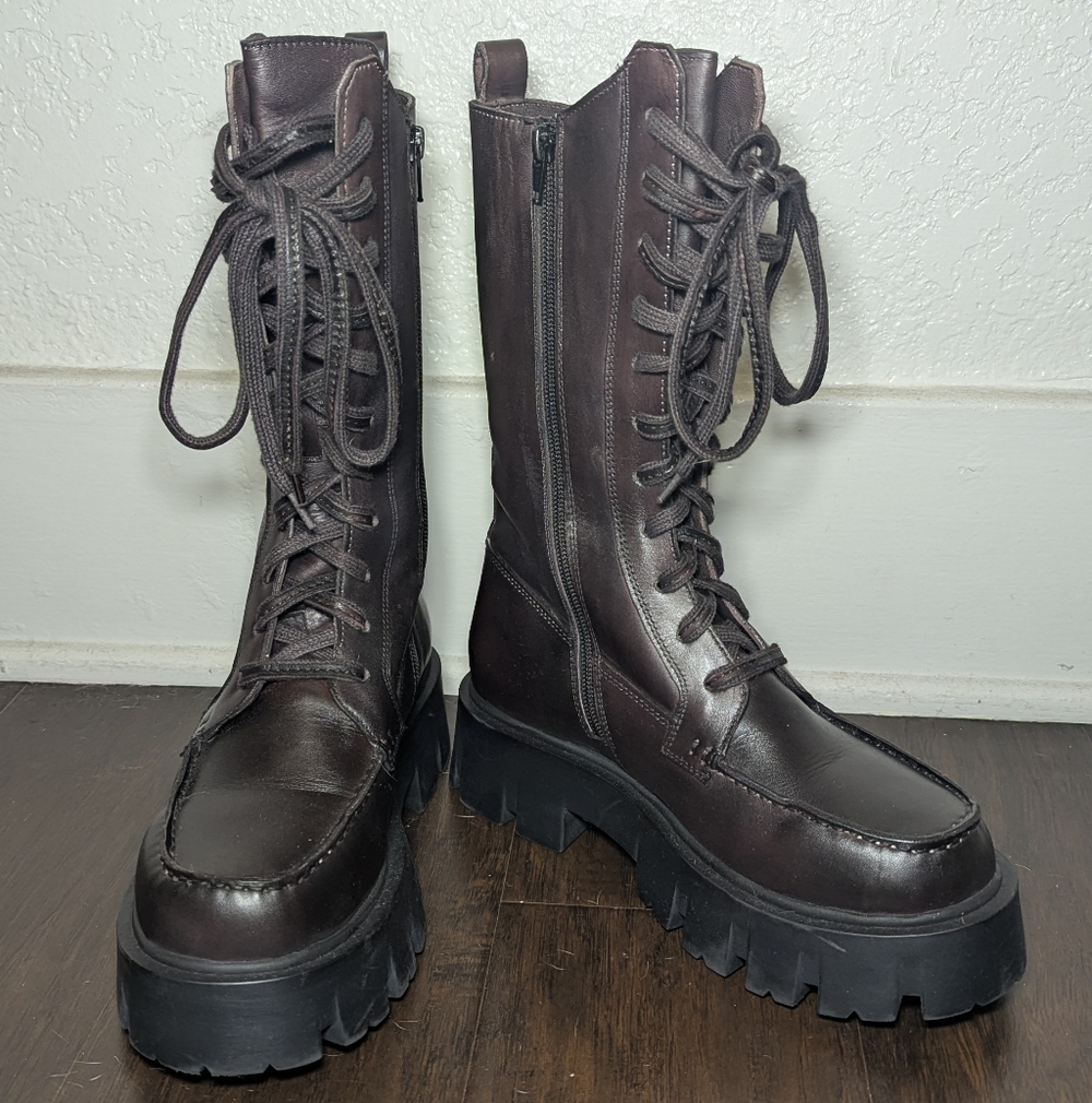Free People Jones Lug Sole Lace-Up Boot